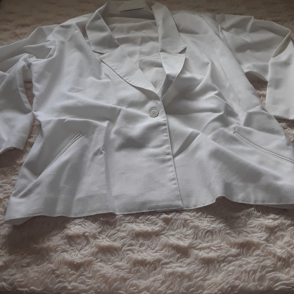 White Women's Sports Jacket